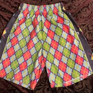 Boys Lacrosse shorts. Size M (12/14). Multi colored.